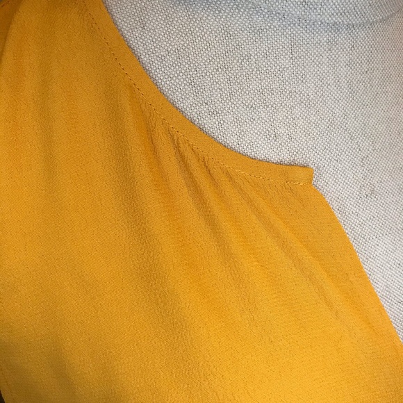 Madewell Peplum Swing Tank Top Golden Yellow Size Medium - Picture 3 of 7